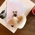 thumbnail image 2 of Coofit Key Chain Fashion Heart Shape Pom Pom Handbag Pendant Purse Charm Phone Charm, 2 of 6