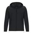 thumbnail image 4 of RXIRUCGD Ensemble de Protection Solaire pour Homme Veste Décontractée à Manches Longues avec Capuchon, Noir, Taille : S, 4 of 6