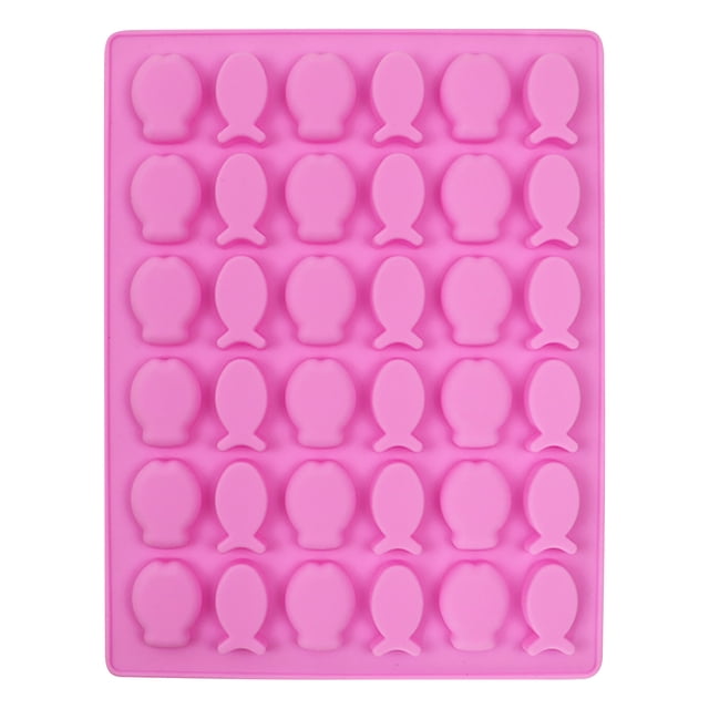 LSLJS Silicone Mold 36 with Small Fish Chocolate Mold Candy Mold Ice Tray Mold