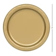 thumbnail image 3 of Unique Industries Gold Round 7" Dessert Plates, 70ct, 3 of 3