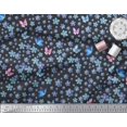 thumbnail image 2 of Soimoi Cotton Voile Fabric Butterfly & Flower Decor Fabric Printed Yard 56 Inch Wide, 2 of 3