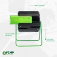 thumbnail image 3 of FCMP Outdoor HF-RM4000 HOTFROG 37 Gallon Plastic Roto Tumbling Composter Rotating Garden Compost Bin, Black/Green, 3 of 11