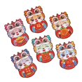 thumbnail image 4 of GUOOL 6 Pcs Enveloppes Rouges du Nouvel An Chinois Enveloppes d'Argent Chanceux Hong Bao D, 4 of 9