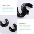 thumbnail image 4 of 2 Pcs Support de Tringle de Placard en Métal Forme Ronde pour Salle de Bain et Buanderie, 4 of 9