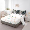 thumbnail image 3 of Xmas Snowman Bed in a Bag King Size Comforter Set 7 Pieces,Cute Rabbit Sheet Set with Comforter Merry Christmas Bedding Set,Xmas Snowflake Bed Set Cartoon Christmas Decorations, 3 of 5