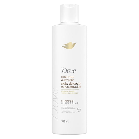 Dove Shampoo Coconut & Restore Bio-Protein Care + Coconut Oil, 355 ml