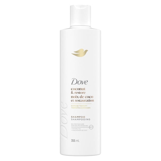 Dove Shampoo Coconut & Restore Bio-Protein Care + Coconut Oil, 355 ml