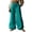 Green-wide leg trousers, variant on YFNNUP Wide Leg Pants for Women Elastic Waist Palazzo Trouser Lightweight Baggy Trousers Casual Drawstring Trousers Blue L