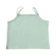 thumbnail image 1 of Girl‘s Vest  Children‘s Solid Color Ribbed Sling Tops Tight Sleeveless Shirt Camisole for Kids, 1 of 5