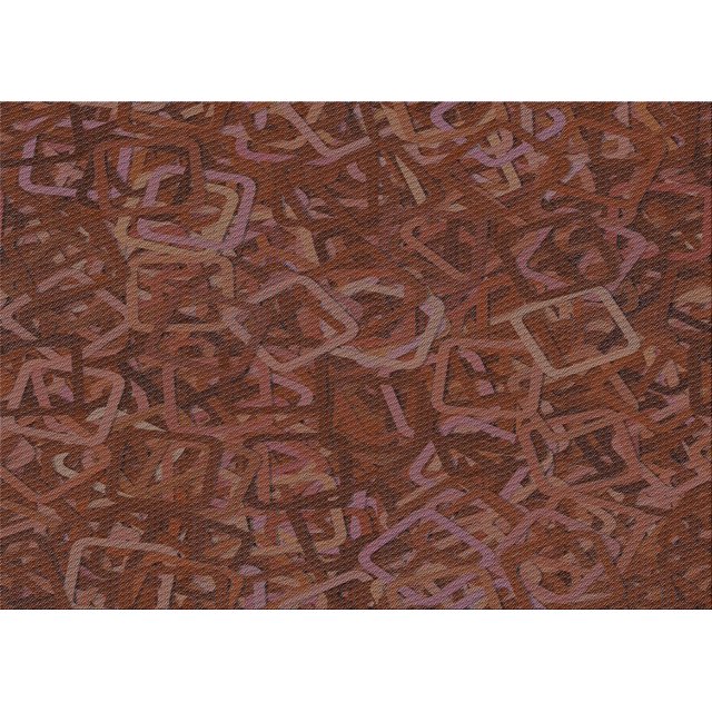 Ahgly Tapis Rectangulaire Lavable en Machine Intérieur Transitionnel Marron Sienne, 8 Pieds x 12 Pieds