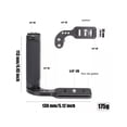 thumbnail image 4 of Camera Side Handgrip, Aluminum Alloy and Rubber Universal Side Handle Grip Easy Attachment Ergonomic  for Work, 4 of 7