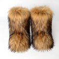 thumbnail image 4 of CEHVOM Women's Color Imitation Animal Boots Plus Cashmere Boots Snow Boots, 4 of 7