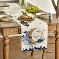 thumbnail image 3 of Ramadan Moon Star Print Seasonal Kitchen Dining Linen Table Runner Washable Family Dining Table Holiday Party Decor Supplies, 3 of 4