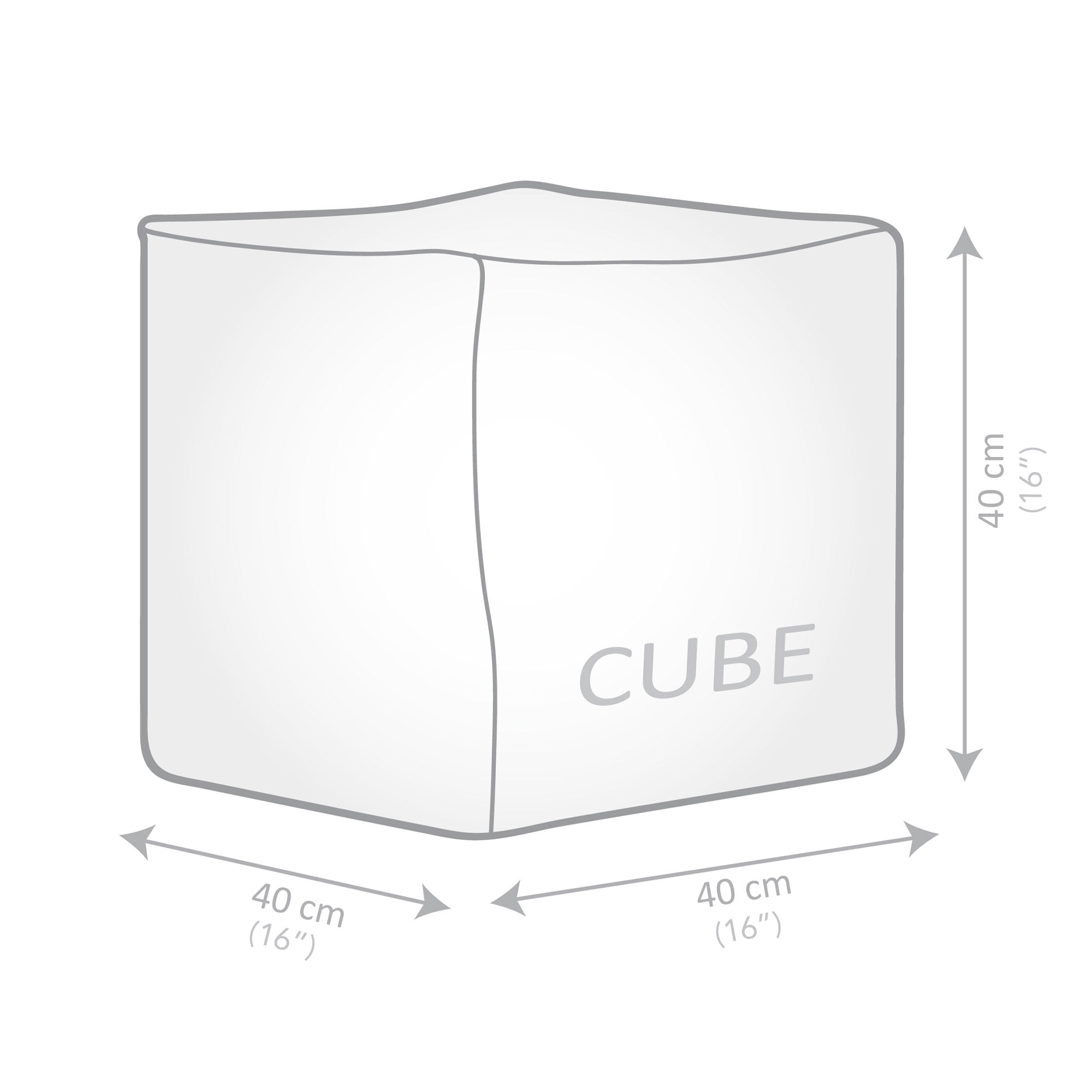Gouchee Home Raya Cube Pouf Ottoman or Footrest, Mustard, 16" x 16" x 16", Faux Fur Cover, Polystyrene Bead Filling