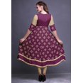 thumbnail image 4 of Bimba Print Long Party Wear Anarkali Kurta Flared A Line Kurtis For Women, 4 of 5