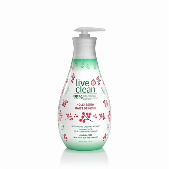 Live Clean Holly Berry Moisturizing Liquid Hand Soap, 500 mL