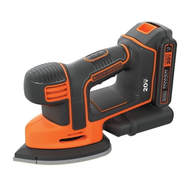 BLACK+DECKER 20V MAX* Lithium-Ion Cordless Mouse Sander with 1.5Ah Battery and Charger