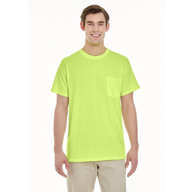 Adult Heavy Cotton 5.3 Oz. Pocket T-Shirt