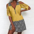 thumbnail image 3 of EQWLJWE Robes d'Été pour Femmes 2023 Robe Décontractée Aguichant pour Femme Mode d'Été à Col en V à Manches Courtes Ample Imprimée, 3 of 5