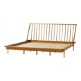 thumbnail image 1 of Walker Edison Broche Cadre de Lit Plate-Forme en Bois de Pin Massif Moderne en Caramel, 1 of 15