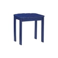 thumbnail image 1 of Riverbay Furniture Table d'Appoint Extérieur en Bois Adirondack de Style Transitionnel, Bleu, 1 of 6