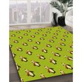 thumbnail image 3 of Ahgly Company Tapis d'Intérieur Ronds Transitionnels Vert Olive Lavables à la Machine, 4 Pieds Rond, 3 of 7