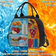 thumbnail image 3 of Insulated Lunch Bag for Men & Women, Lunch Kit Leakproof Cooler Bag Insulated Lunch Bag, Portable Lunch Box for Men, Lunchbag Reusable Mens Lunch Bag for Work, School, Picnic, Camping, BBQ(Black), 3 of 7