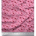 thumbnail image 1 of Soimoi Pink Poly Georgette Fabric Flower Artistic Print Sewing Fabric Yard 52 Inch Wide, 1 of 3