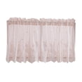 thumbnail image 4 of Embroidered Window Voile Curtain Valance Set for Small Kitchen Window, Cafe, Bath, Laundry or Bedroom Pink-Valance-130x41cm, 4 of 9