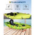 thumbnail image 2 of Freestanding Kayak Storage Rack - Adjustable 2 Tier Heavy Duty Steel Organizer for Kayaks Paddle Boards Canoes and Surfboards, 2 of 7