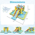 thumbnail image 3 of Costway Inflatable Bounce House with Slide Jumping Area Tunnel Ball Pit Blower Excluded, 3 of 8