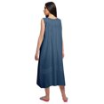 thumbnail image 4 of Moomaya Robe de Nuit d'Allaitement Unie à Col Rond pour Femmes en Coton, 4 of 5