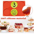 thumbnail image 4 of 2 Pack Large Silicone Baking Molds Reusable 6-Cavity  Disc Mold Non-Stick Mold for Cake Candy, 4 of 11
