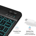 thumbnail image 3 of Mistaha Samsung Galaxy A9 Plus 5G Keyboard Case and Cover Set in Deep Green, 3 of 6