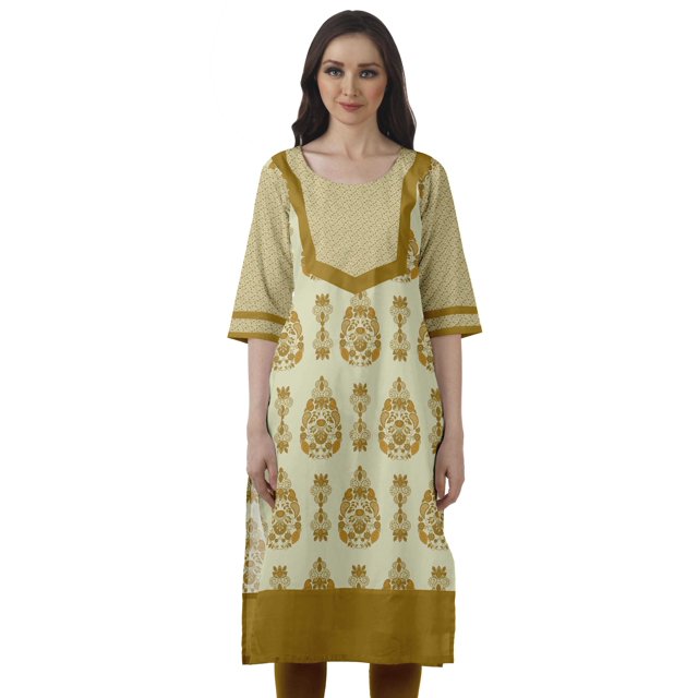 Moomaya Bollywood Designer Kurti WoMen's Printed Knee Length Kurta Tunic Tops