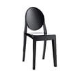 thumbnail image 3 of Heavenly Collection | Black Plastic Armless Chair for Dining Room or Kitchen, 3 of 8
