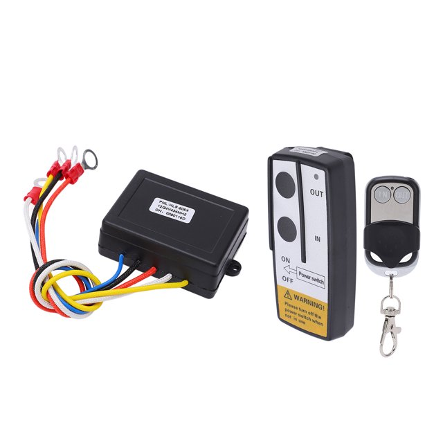Wireless Winch Control Kit, Long Lifespan ABS Rubber Winch Receiver High Efficiency DC12V 24V For Garage Door