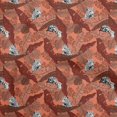thumbnail image 1 of oneOone Cotton Poplin Maroon Fabric Tropical Craft Projects Decor Fabric Printed By The Yard 42 Inch Wide, 1 of 5