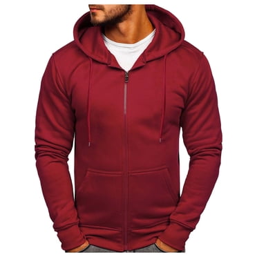 Outfmvch Hoodies For Men Hoodie Thick Fleece Custom Graphic Printed Hooded Shirt Sweat Men Luxury Hoodie Zip Up Hoodie Red Xl
