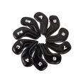 thumbnail image 1 of maskred 10Pcs PU Golf Iron Covers Set Sticky Training Equipment for Golf Club Head Swing and Distance Style A 1Set, 1 of 6