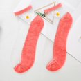 thumbnail image 1 of Up To $10 Socks Red 5PC Women Casual Cute Little Daisy Mesh Splice Breathable Short Socks, 1 of 2
