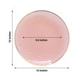 thumbnail image 3 of CUITING 10 Pack Glitter Gold Clear Hammered Plastic Charger Plates  Round Disposable Serving Plates With Gold Rim - 13”, 3 of 11
