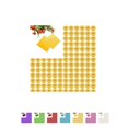 thumbnail image 2 of Ruiboury Chocolate Candy Package Paper Aluminum foil Wrapper for Wedding 7Colors purple, 2 of 8
