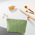 thumbnail image 4 of EGNMCR Closet Organizers and Storage Woolen Knitted Bag Striped Color-blocked Cosmetic Bag Pattern Cosmetic Bag Portable Cosmetic Bag Ins-style Pencil Case Polyester makeup pouch, 4 of 8