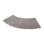 Bath Rug Curved Bathroom Carpet Soft Shower Bath Mat for Tub Shower Bathroom Gray