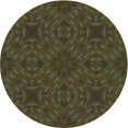 thumbnail image 1 of Ahgly Company Tapis d'Intérieur Lavables en Machine, Ronds, Transitionnels, Bruns, 8' Ronds, 1 of 7