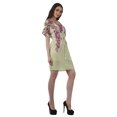 thumbnail image 4 of Moomaya Robes Décontractées pour Femmes Courtes Imprimées Robe Fluide à Col en V pour Femmes Grande Taille, 4 of 6