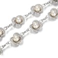 thumbnail image 3 of Ceinture Chaîne de Taille en Métal avec Perles pour Femmes pour Mariage Ceinture de Taille pour Femmes Robe de Mariée Argent 02, 3 of 8