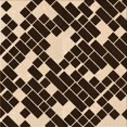 thumbnail image 1 of Ahgly Company Tapis d'Intérieur Lavable en Machine Carré Transitionnel Noir Brun, 4 Pieds Carré, 1 of 7