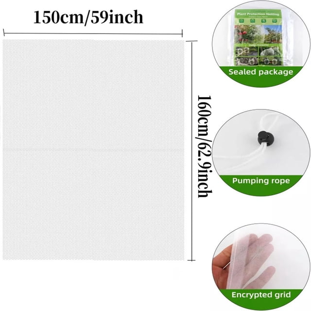 Fridja Clearance Under 5$ Garden Insect Net Cover Is Used To The Flowers Of Plants From Damage